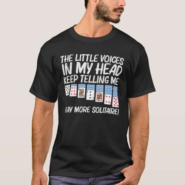 Solitaire Gift För manar Women Card Game Player So T Shirt (Framsida)
