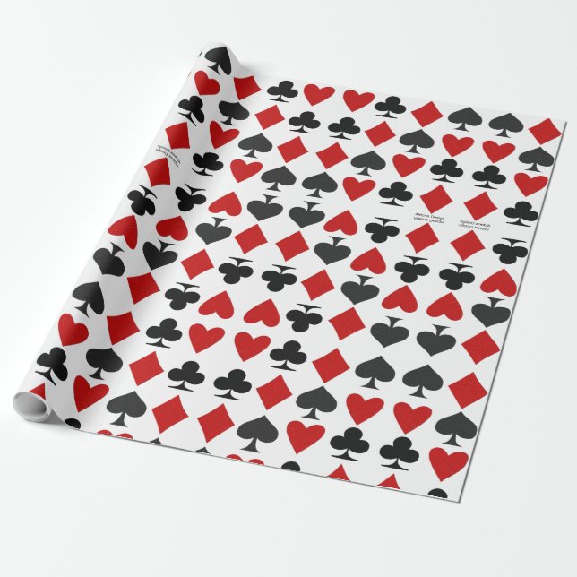 Solitaire Mönster Gift Wrapping Papper Presentpapper (Utrullad)