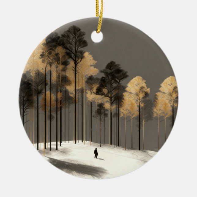 Solitary Walker Forest Ornament (Framsidan)