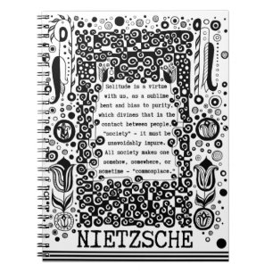 Solitude är ett dygdecitat av Nietzsche Anteckningsbok