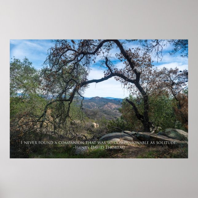 Solitude - Henry David Thoreau Poster (Framsidan)