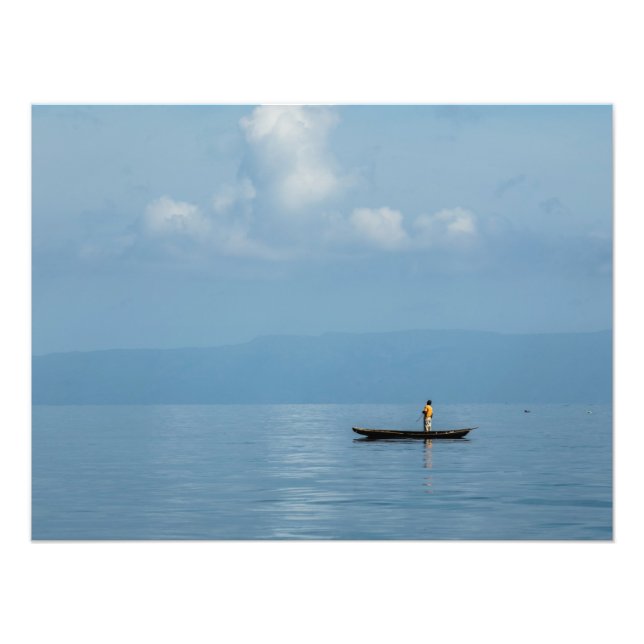 Solitude in Haitian Caribbean Fototryck (Framsidan)