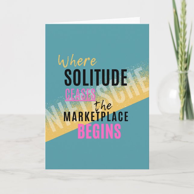 Solitude-introduktion Introvert Nietzsche-citat Kort (Framsida)