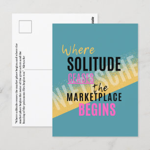 Solitude-introduktion Introvert Nietzsche-citat Vykort
