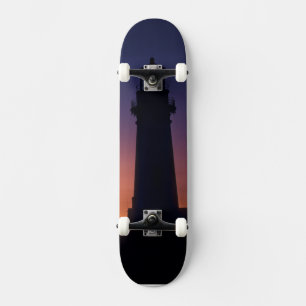 Solklotet sjunker ner på den färgrika horisonten mini skateboard bräda 18,5 cm