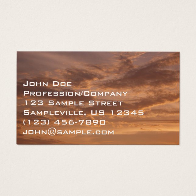 Solkluster II Pastellns Abstrakt Visitkort (Framsidan)