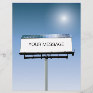 Solkraftfull fälla reklamblad