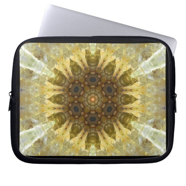 SolkristallMandala Laptop Sleeve (Framsidan)