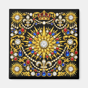 Solkungens Versailles-palatsets smycken inspirerad Magnet
