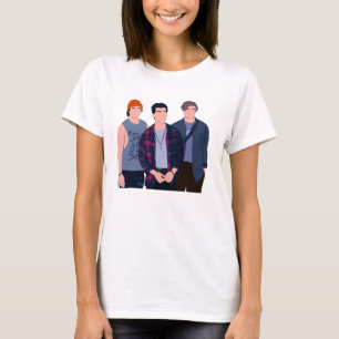 Solkurvminimalist 90:s stil t shirt