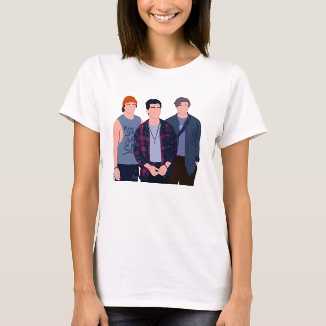 Solkurvminimalist 90:s stil t shirt (Framsida)