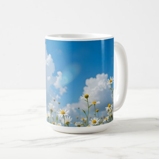 Solkyssade kronblad kaffemugg (Framsida höger)
