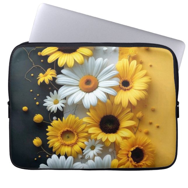 Solkysst blomsterstrålning iPad Smart Cover Laptop Fodral (Framsidan)