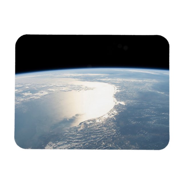 Sollint reflekterar utanför Mexikos Bukt Magnet (Horisontell)