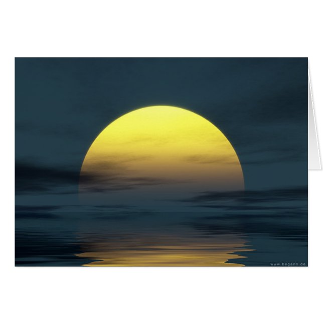 solljus hälsningskort (Framsidan Horizontal)