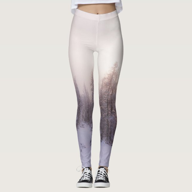Solljus och grisskog leggings (Framsida)