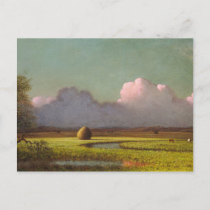 Solljus och skugga, Newbury Marshes Vykort