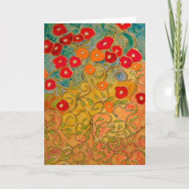 solljusglansen (målning) noterar kortet kort (Framsida)