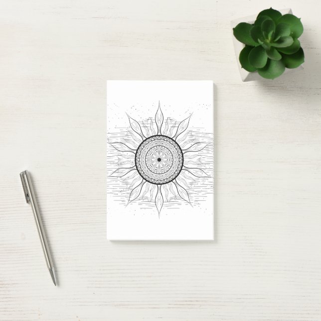 Solmandala 1 post-it block (Kontor)