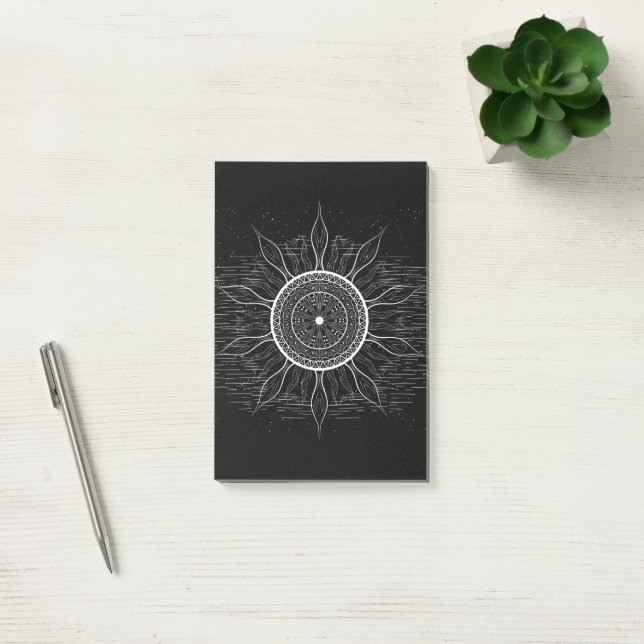 Solmandala 2 post-it block (Kontor)