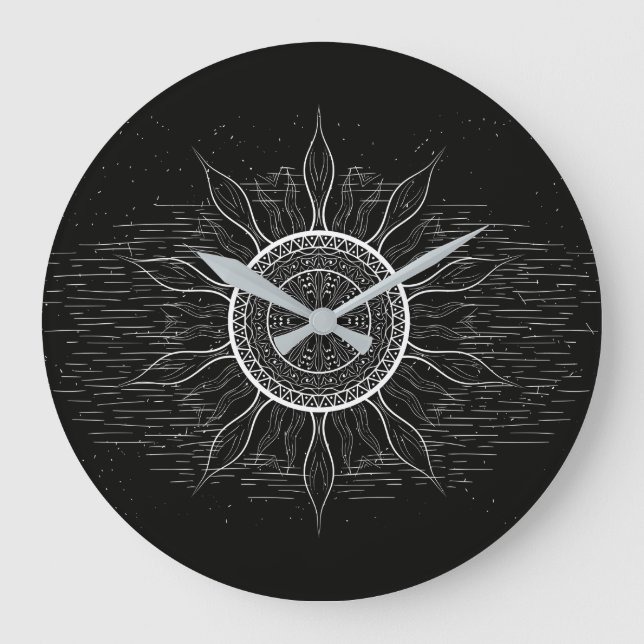Solmandala 2 stor klocka (Framsida)