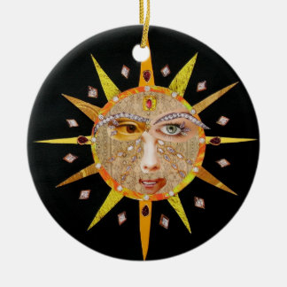 SolMandalaprydnad 2010 Julgransprydnad Keramik