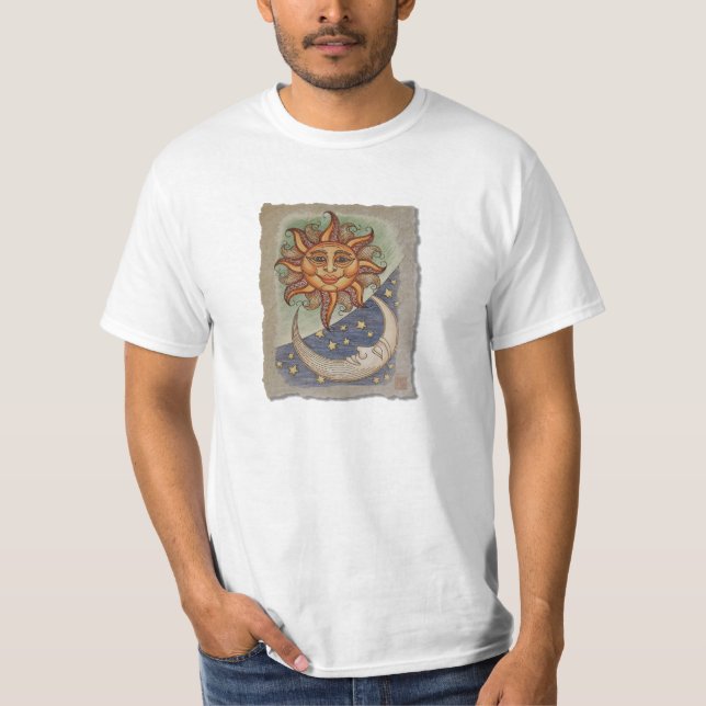 Solmåne & stjärnor t-shirt (Framsida)