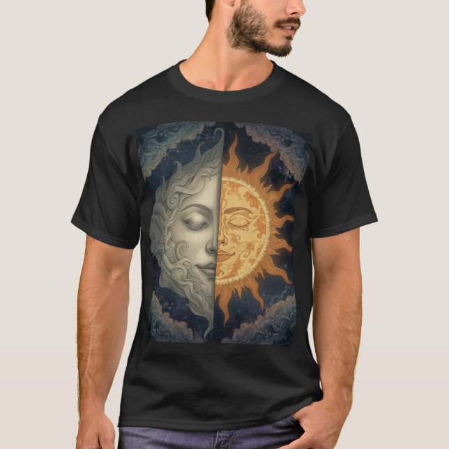 solmåne t shirt (Framsida)