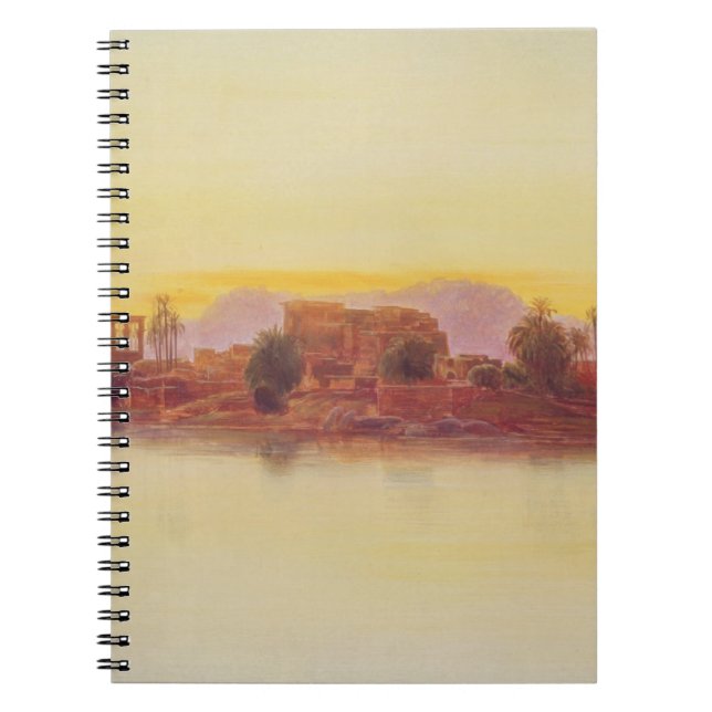 Solnedgång 1861 (panelen) anteckningsbok (Framsidan)