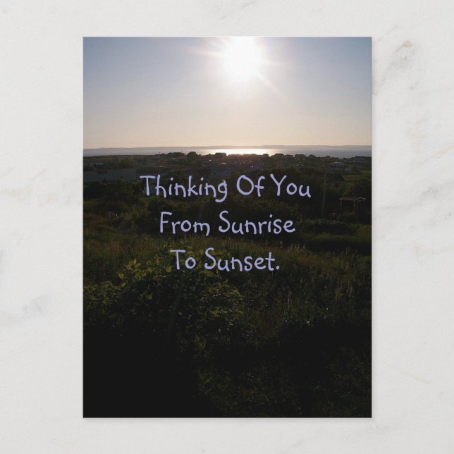 Solnedgång 1 vykort (Framsida)