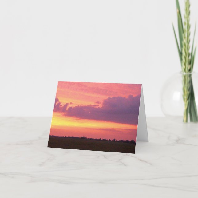 Solnedgång 2004 Foto av Mark Edward Westerfield. Kort (Framsida)