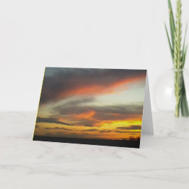 Solnedgång 2-hälsningskort ... Mobilt cellfoto 201 Kort