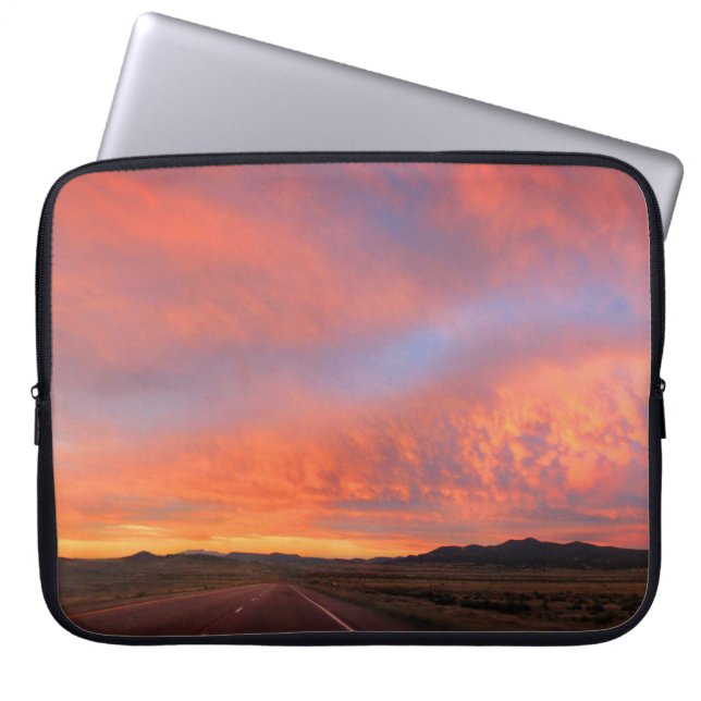 Solnedgång 2 laptop sleeve (Framsidan)