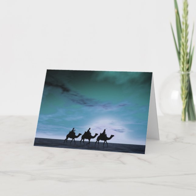 Solnedgång 3 för tre kungar helgkort (Framsida)