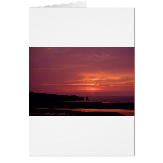 solnedgång 3 hälsningskort (Framsidan)