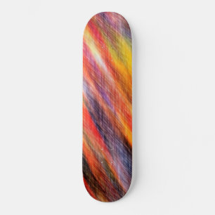 Solnedgång Abstrakt Färg Mini Skateboard Bräda 18,5 Cm