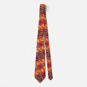 Solnedgång Abstrakt Färg Neck Tie - Sommaren Party Slips