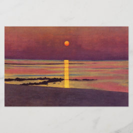 Solnedgång (av Félix Vallotton) Brevpapper