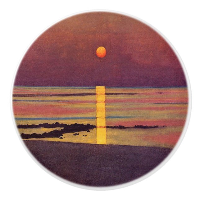 Solnedgång (av Félix Vallotton) Knopp (Framsidan)