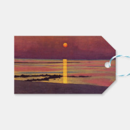 Solnedgång (av Félix Vallotton) Presentetikett