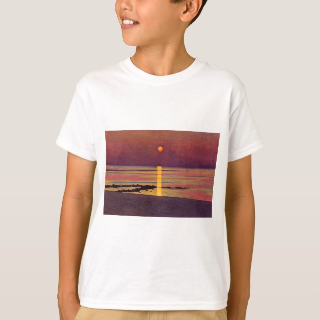 Solnedgång (av Félix Vallotton) T Shirt (Framsida)