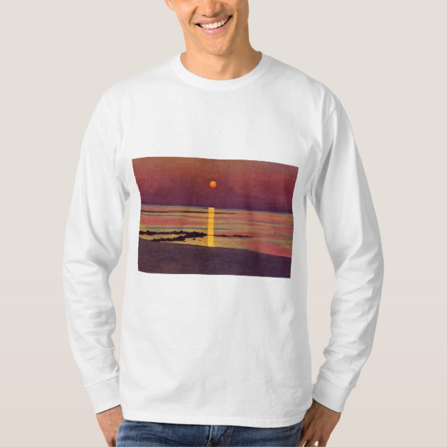 Solnedgång (av Félix Vallotton) T Shirt (Framsida)