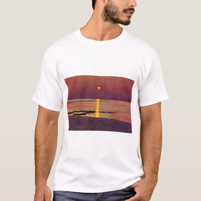 Solnedgång (av Félix Vallotton) T Shirt (Framsida)
