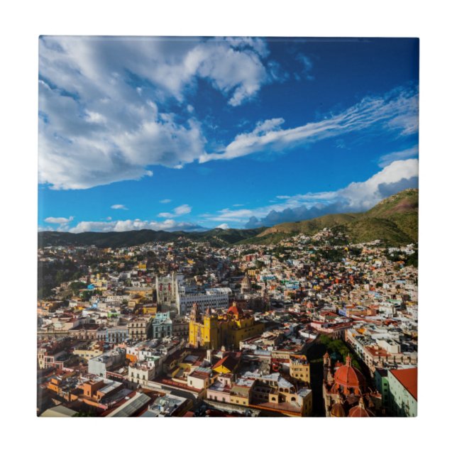 Solnedgång av Guanajuato Kakelplatta (Framsidan)