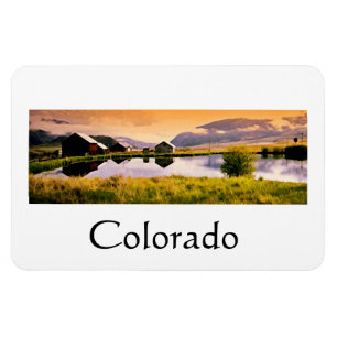 Solnedgång av kabinerna Colorado Magnet