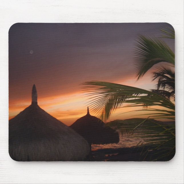 Solnedgång av skönhet Mousepad Musmatta (Framsidan)