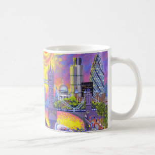 Solnedgång: Bassäng av London 2013 Kaffemugg