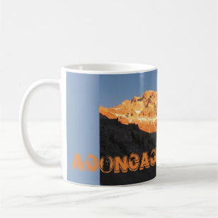 Solnedgång, berget Aconcagua, Argentina Kaffemugg