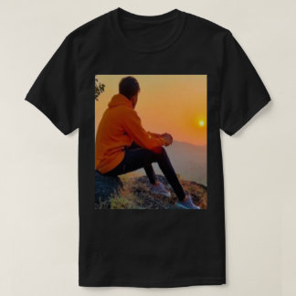 Solnedgång Bergvy Scenic T-Shirt - Natur & Res