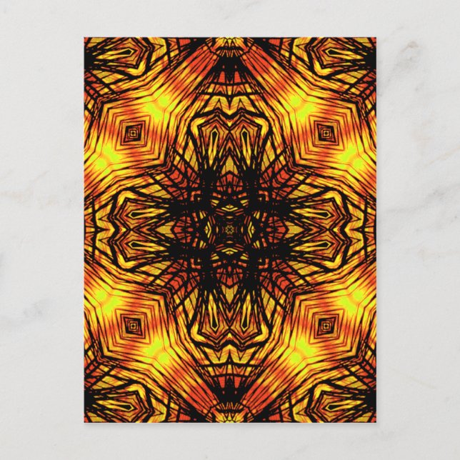 Solnedgång bortom_ vykort (Framsida)